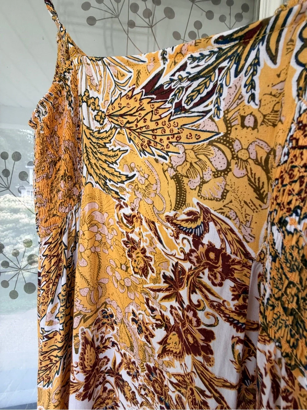 Free People Maxi Dress with adjustable Spaghetti Straps sz Medium